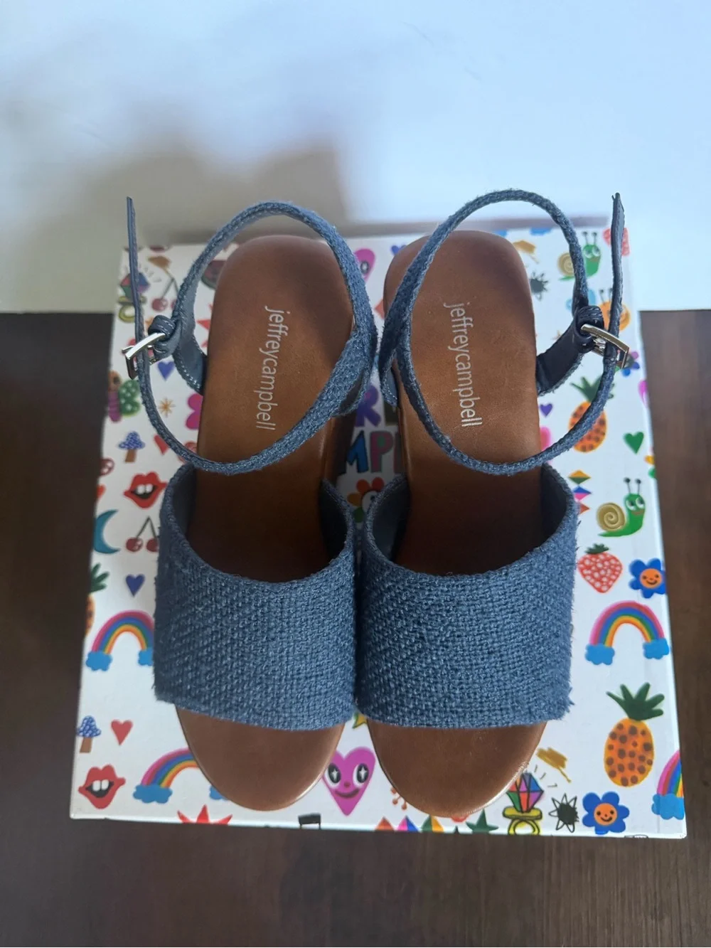 Jeffrey Campbell On Deck  Platform Wedge Sandals -  Women Size 6.5